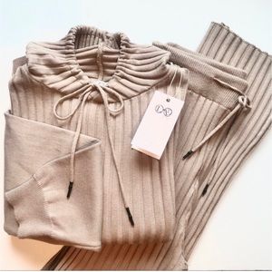 Hoodie & Pant Rib Knit Set
